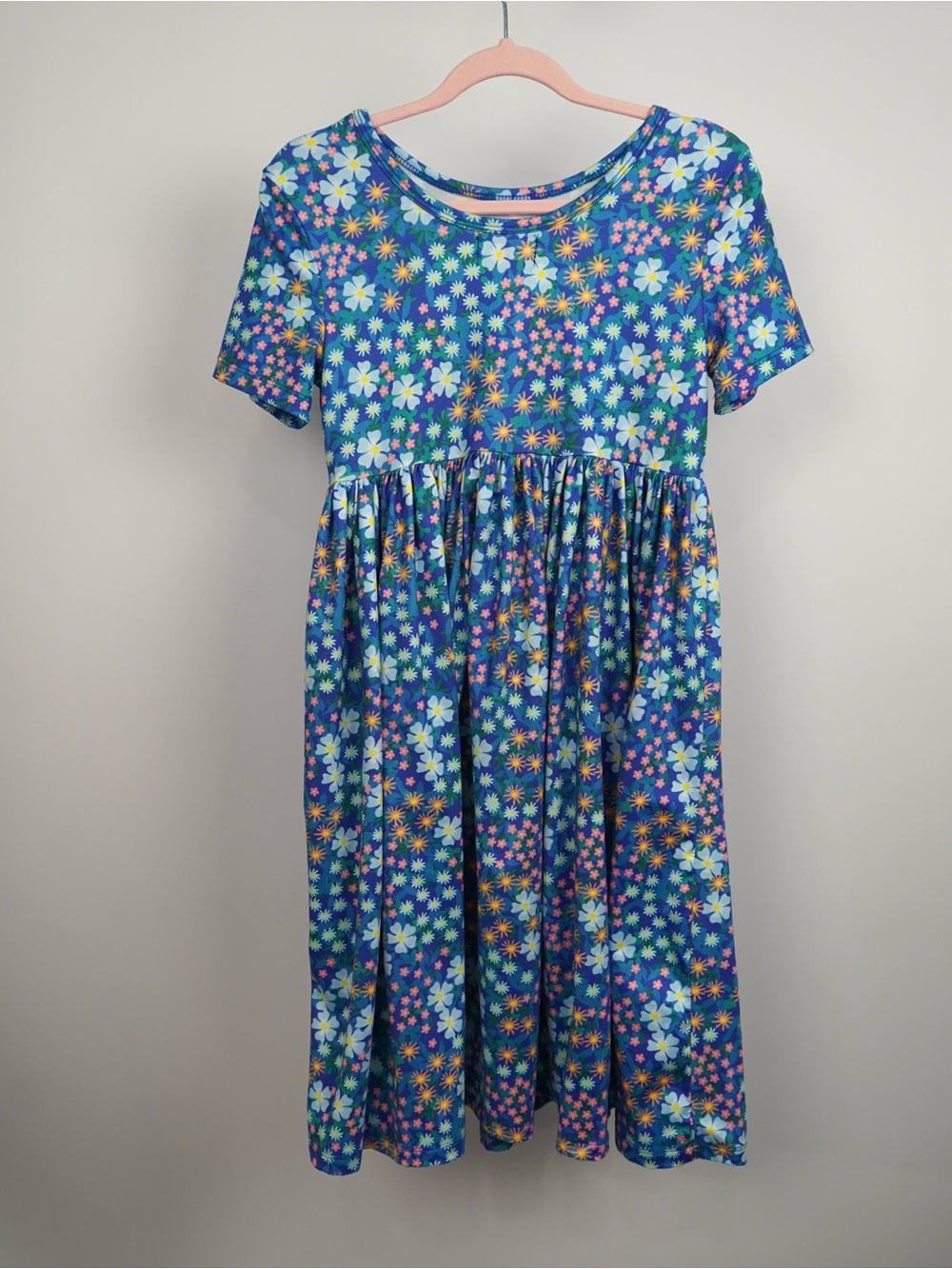 Mila & Rose Blue Floral Twirl Dress Size 7-8